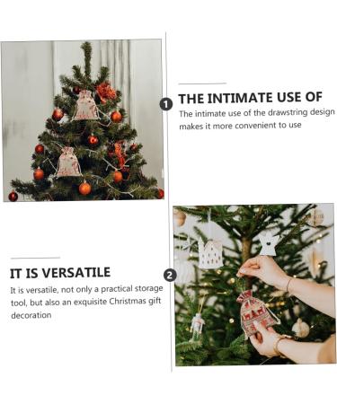 Zerodeko 1 Set Christmas Calendar Calendars Decor Mini Candy Bags Mini Calendar Wrapping Bags Cloth Bag - Buy Online on GoSupps.com