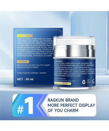 Ragkun Retinol Neck & Face Dual-Action Set Collagen & Hyaluronic Acid Firming Neck Cream Anti-Aging Day & Night Moisturizer Instant Face Lift Wrinkle Creams for Women & Men 2-Pack - Buy Online on GoSupps.com