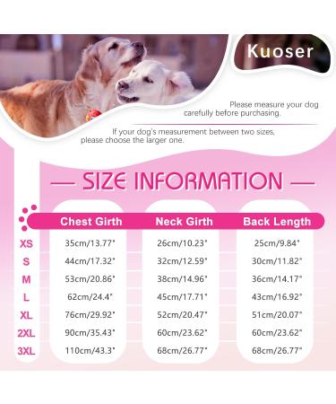 Kuoser Waterproof Dog Winter Coat for Small Medium Large Dogs - Rose X-Small - Buy Online on GoSupps.com