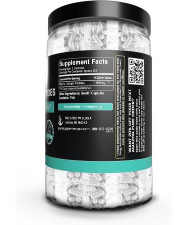 Pure Original Ingredients Collagen Peptides (730 Capsules) No Magnesium Or Rice Fillers Always Pure Lab Verified - Buy Online on GoSupps.com