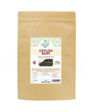 Ceylon Premium Black Loose Leaf Tea Broken Orange Pekoe 1 - BOP1 (Ceylon BOP1 175g) Ceylon BOP1 175g