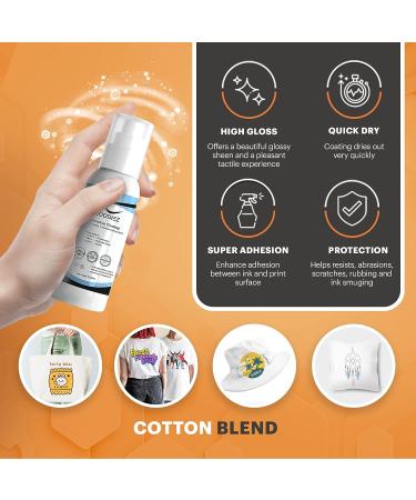 NGOODIEZ Sublimation Coating Spray | All Fabric Including 100% Cotton & Polyester | T-shirts & Canva | Quick Dry Formula | High Gloss Finish | Super Adhesion | 100ml - 3.38 Fl Oz | 1 Step Process | Pack of 1 - Buy Online on GoSupps.com