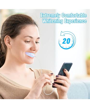 Douceur Teeth Whitening Kit - 5 Whitening Gels, 16 LED Lights - Non-Sensitive, Pain-Free Home & Travel Whitening Solution - Buy Online on GoSupps.com