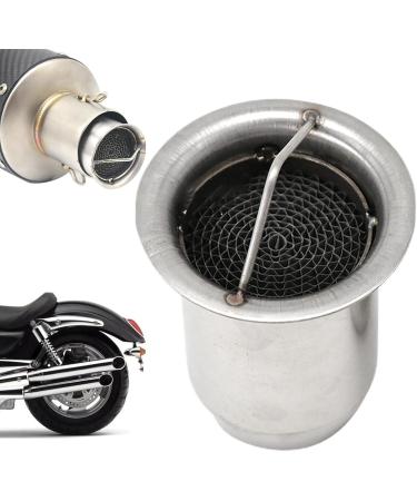 Pipe Noise Sound Eliminator | Stainless Steel Exhaust Silencer Noise Eliminator 51Mm or 60Mm Exhaust Muffler Pipe High Temperature Resistant Grid Structure Cle-ca - Buy Online on GoSupps.com