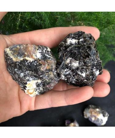 100-200g Raw Natural Tourmaline Gem Original Specimen Rough Stone Can be Used for (Color : Black Size : 200g) Home Collections (Color : Black Size : 100g) 100g Black - Buy Online on GoSupps.com