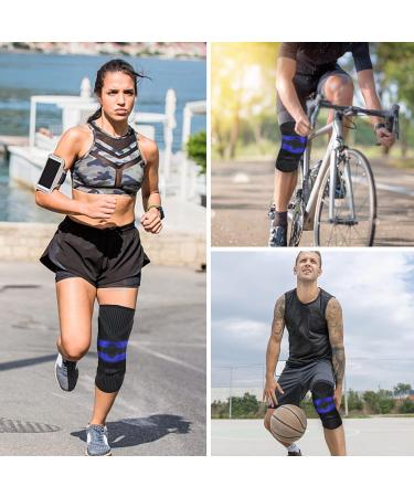 Milaiun Kniebandage 2-Pack - Compression Knee Supports for Men & Women with Stabilizers & Gel Upholstery - Perfect for Arthrosis & Sports - Buy Online on GoSupps.com