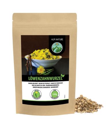 Alpi Nature Alpi Nature Dandelion Root 100g Dried and Cut Root for Dandelion Herbal Tea Loose Leaf Tea