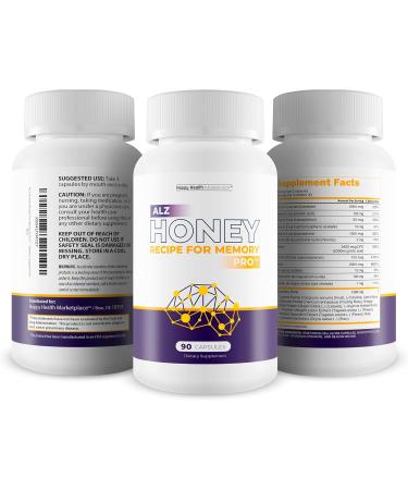 ALZ Honey Recipe for Memory - Our Best Brain Focus and Memory Supplement - Brain Booster Mental Clarity and Focus Supplements - Japanese Honey Trick Brain Health - Nootropics Brain Support Supplement - Buy Online on GoSupps.com
