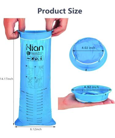 Hion Sick Bags 27 Pack - High Density Vomit Bags Leak-Resistant & Portable - Ideal for Motion Sickness Car & Air Travel - Perfect for Pregnant Women Taxi Drivers - Emesis Bags 27 Count (Pack of 1) - Buy Online on GoSupps.com