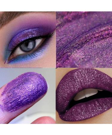 Rosarden Purple Diamond Glitter Lip Gloss - Sparkly, Waterproof Metallic Lipstick for Lips, Cheeks & Eyes - Buy Online on GoSupps.com