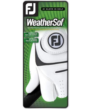 FootJoy WeatherSof Golf Glove (White, Large Left) - Men's Ultimate Performance - Buy Online on GoSupps.com