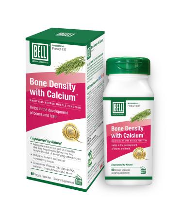 Bell Bone Density with Calcium - Calcium Supplements Formulated with herbs minerals transporters and vitamins to help with bone density loss Bone Density (Pack of 1)