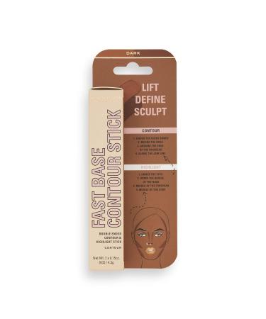 Makeup Revolution Contour Pencil Duo - Vegan Cream Contour & Highlight for Defined Cheekbones | 2.4g Dark | Cruelty-Free Makeup - Buy Online on GoSupps.com