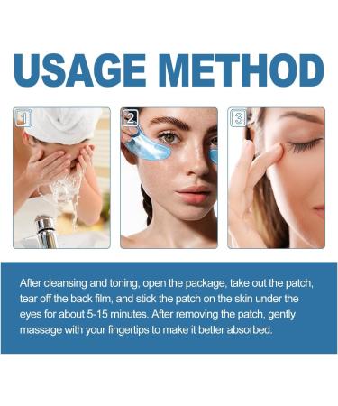 Marine Collagen Eye Patches - Under Eye Patches - Moisturizing Eye Masks for Dark Circle - Under Eye Gel Patches - Fading Fine Lines and Firming Skin - Brightening Eyes - Buy Online on GoSupps.com