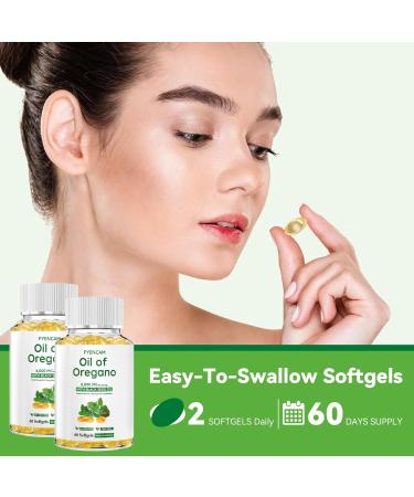 Oil of Oregano with Black Seed Oil 6000mg Oregano Oil Capsules Organic with Carvacrol & Thymoquinone 2 in 1 Supplement for Immune Health Non-GMO Easy to Swallow 2 Bottle Total 120 Softgels 60 Count (Pack of 2) - Buy Online on GoSupps.com