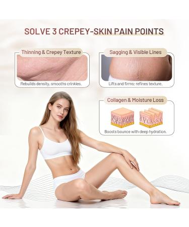 ZZILME Moisturizing Crepe Fix Cream Tightens and Firms Face Neck & Body Anti Wrinkles for Crepey and Sagging Skin Women & Men 4.23 Fl Oz - Buy Online on GoSupps.com