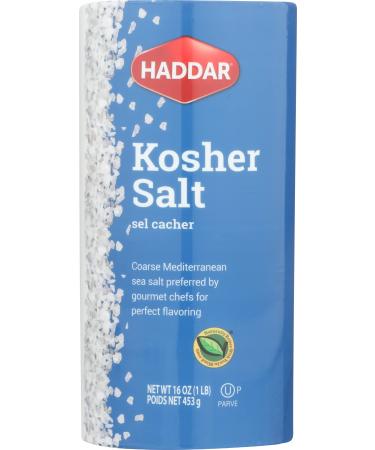 Haddar, Kosher Salt, 16 oz