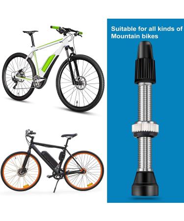 Hestya 9-Piece Presta Valve Stem Kit with 40mm Tubeless Valve + Core Remover Tool - Black - Buy Online on GoSupps.com