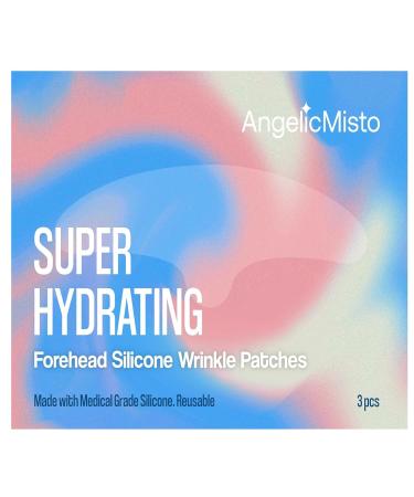 Silicone Forehead Wrinkle Patches: Reusable Silicone Anti Wrinkle Patches - Overnight Use for Best Results - 3 PCs
