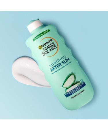 Garnier Ambre Solaire After Sun Lotion with Aloe Vera | Intense Rehydration | Instant Cooling Effect | 400 ml (Pack of 1) - Buy Online on GoSupps.com