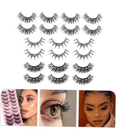 FRCOLOR 10 Pairs Glitter Diamond Eyelashes false lashes women lashes with rhinestones lashes with glitter costume eyelashes lash extensions supplies fluffy chemical fiber child - Buy Online on GoSupps.com