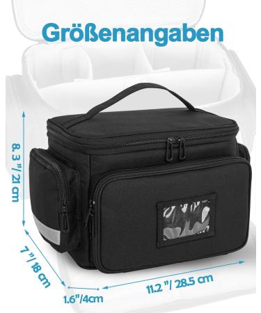 Jamiukro First Aid Bag - Emergency Medical Bag for Nurses & Home Care | Travel Storage & Pill Bottle Organizer - Black - Buy Online on GoSupps.com