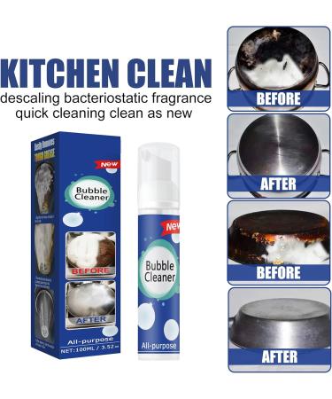 Bubble Cleaner Foam Foaming Heavy Oil Stain Cleaner All-Purpose Bubble Cleaner Kitchen Bubble Cleaner Spray Kitchen Multipurpose Foam Cleaner Spray Rinse-Free Cleaning Spray for Grill Oven Pots - Buy Online on GoSupps.com