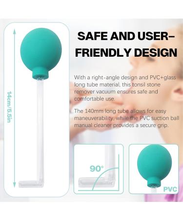 Tonsil Stone Remover Vacuum Kit - Gentle & Effective Oral Care Mouth Cleaner for Adults (2 Random Colors) - Buy Online on GoSupps.com
