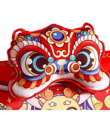 Harilla Hong Bao Red Packets Gift Packets Hongbao Lucky Money Chinese Lunar New Year Red Envelopes for Spring Festival Graduation Lion Head 18.5x15cm - Buy Online on GoSupps.com