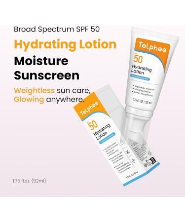 1 Telphee Face Cream SPF 50 3 Ceramides and Niacinamide 2in1 Daily Face Cream and Sunscreen Broad Spectrum UVAUVB Lightweight Fragrance Free for All Skin Types - Buy Online on GoSupps.com