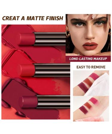6 Colors Matte Lipstick Set | 24 Hour Long Lasting Waterproof & Smudge-proof Lip Gloss for All Skin Tones - Buy Online on GoSupps.com