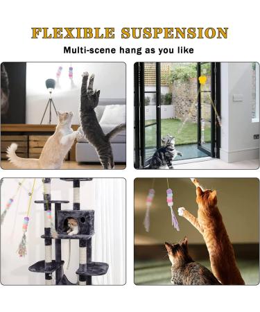 selcouth yyds Interactive Cat Toys for Indoor Cats Adult Door Hanging Cat Toy for On Doorcase Doorknob Window(2Pcs) - Buy Online on GoSupps.com