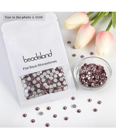 Beadsland 288 Flat Back Rhinestones - Light Purple Nail Crystals SS30 (6.4-6.6mm) for Nail Art | Premium Quality - Buy Online on GoSupps.com