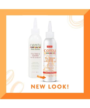 Cantu Shea Butter Tea Tree & Jojoba Hair & Scalp Oil - 180ml | Nourishing Oil for Hair & Scalp | International Shipping Available - Buy Online on GoSupps.com