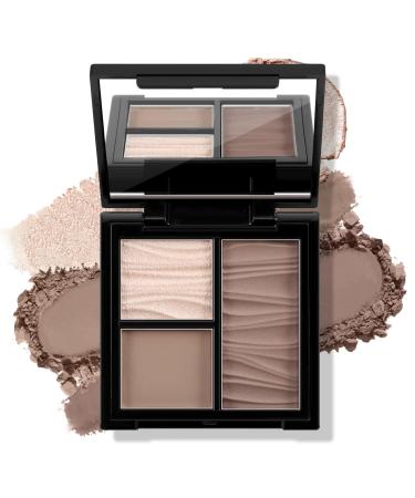 Boobeen Face Bronzer Highlighter Contour Powder Palette Multi-use Contour Makeup Easy to Blend Face Shaping Contouring Matte Bronzer Powder Long Lasting #01