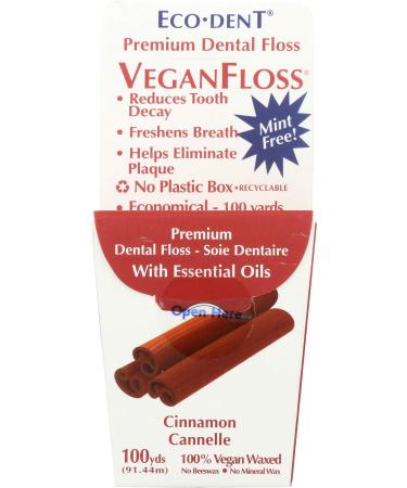 Eco-Dent Veganfloss Premium Dental Floss Cinnamon - Buy Online on GoSupps.com