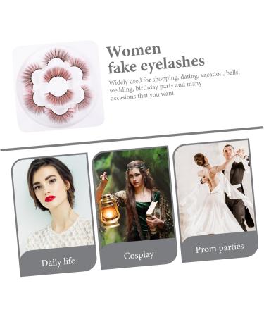 FRCOLOR 4 Pairs Faux Lashes Faux Eyelashes The Wed Weddings Dating Natural False Eyelashes Natural False Lashes Women Fake Lashes False Lashes Wispy Slim Fake Eyelashes 3d Imitation - Buy Online on GoSupps.com