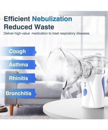 Portable Self-Cleaning Inhalation Device - Quiet Inhaler with Adjustable Spray & 2 Atomizer Membranes for Kids & Adults - Buy Online on GoSupps.com