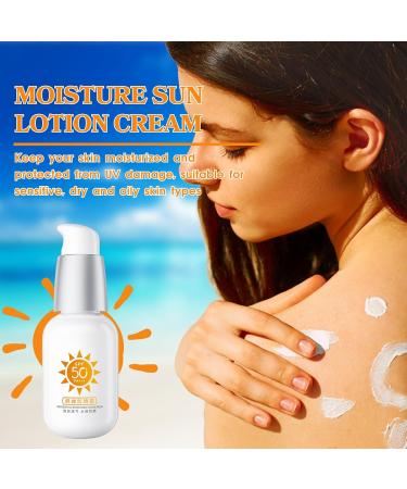 Sunscreen SPF 50+ PA+++ Sun Cream SPF 50 Face Sunscreen SPF 50 High Protection Face Sun Cream Moisturizing Refreshing & Breathable Travel Size Sun Cream Against Sunburn Non-Greasy - Buy Online on GoSupps.com