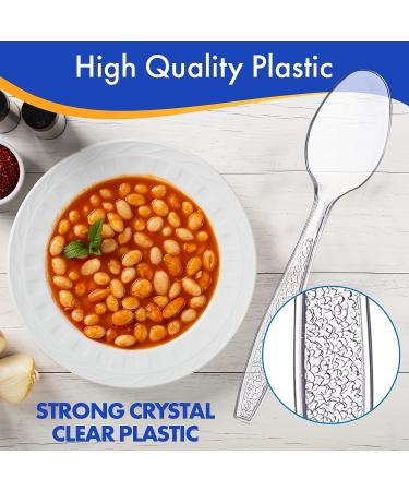 360 Count Clear Plastic Spoons | Extra Strong & Resistant | Disposable Utensils - Buy Online on GoSupps.com