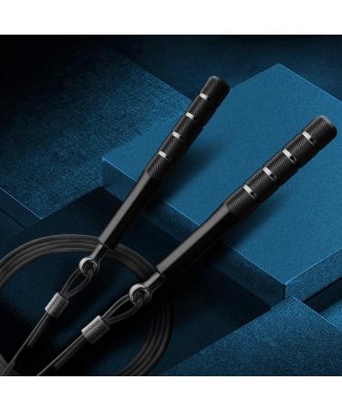 Wastou Speed Jumping Rope for Training Fitness - Adjustable Skipping Rope for Adults, Men, Women, Kids - Black - Buy Online on GoSupps.com