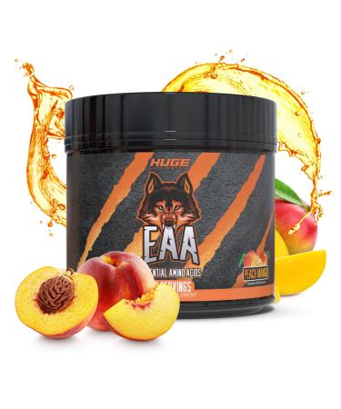 Huge EAA Supplement Highest Dosed Essential Amino Acid Powder 12.8g EAAs & 8g BCAAs Per Serving Muscle Growth Recovery & Performance (Peach Mango)