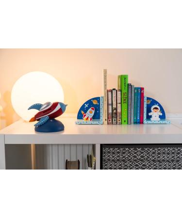 Mousehouse Gifts - Children's 3D Rocket Bookends | Wooden Space Motif | Perfect Gift for Kids - Buy Online on GoSupps.com