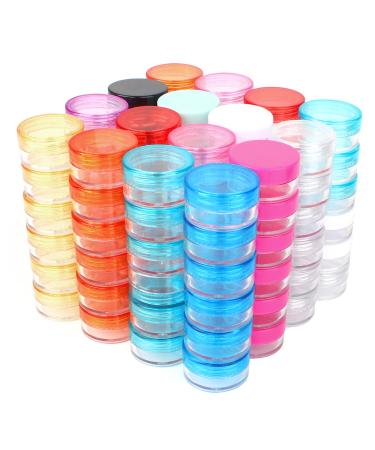 Jubaopen 96 piece of cosmetic container Raute Cream Crys Cosmetics Doses Set Cream Line Empty Entures Ride Sample containers Cosmetic container with lid mini doses for lip balm lotion cream (5G) - Buy Online on GoSupps.com