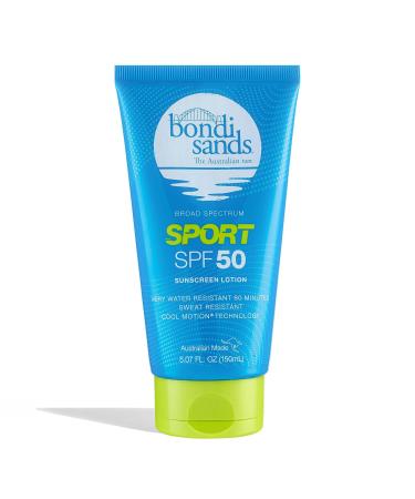 Bondi Sands Sport SPF 50 Sunscreen Lotion | High-Performance Protection with Cool Motion Technology  Non-Greasy  Water + Sweat-Resistant | 5.07 Fl Oz