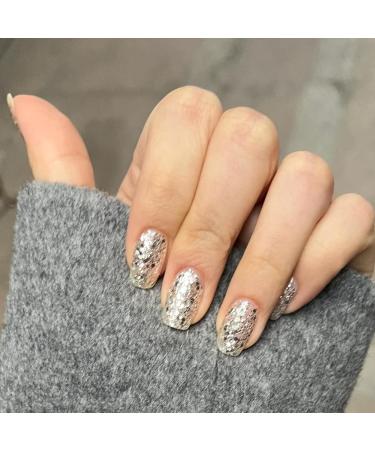 Glitter Silver Nail Polish Metallic Quick Dry Long Lasting Shimmer Sparkle Metal Effect Nail Varnish No UV Needed Nail Art Polish Gifts for Women Girls DIY Nail Art Manicure Home - Buy Online on GoSupps.com