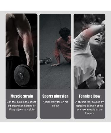 Elbow Support Brace - Breathable Adjustable Compression Sleeve for Adults & Seniors - Sports Gray - Buy Online on GoSupps.com
