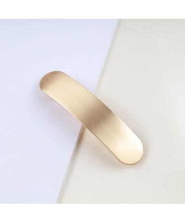Iaceble French Metal Bar Hairclip - Minimalist Gold Geometry Hair Barrette for Women and Girls - Buy Online on GoSupps.com