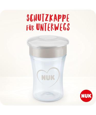 NUK Magic Cup for 8+ Months | 230ml Leak-Proof 360 Drinking Rim | BPA-Free Blue Lion Design | Optimal International Shipping - Buy Online on GoSupps.com