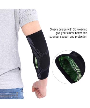Acouto Sports Elbow Brace Sleeve for Men & Women - Black Elbow Guard for Tennis Weightlifting & Gym Workouts - Injury Protection (Large - Buy Online on GoSupps.com